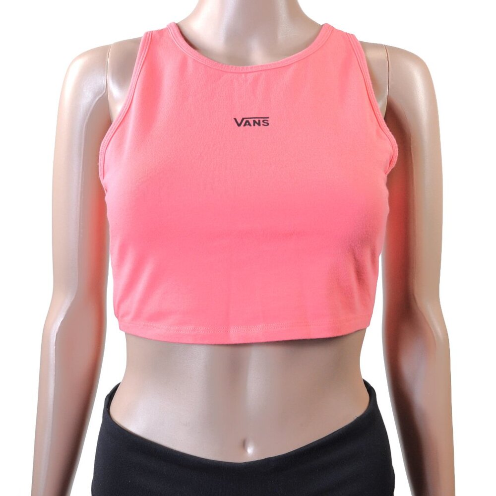 VANS Longline Racerback Sports Bra, Coral